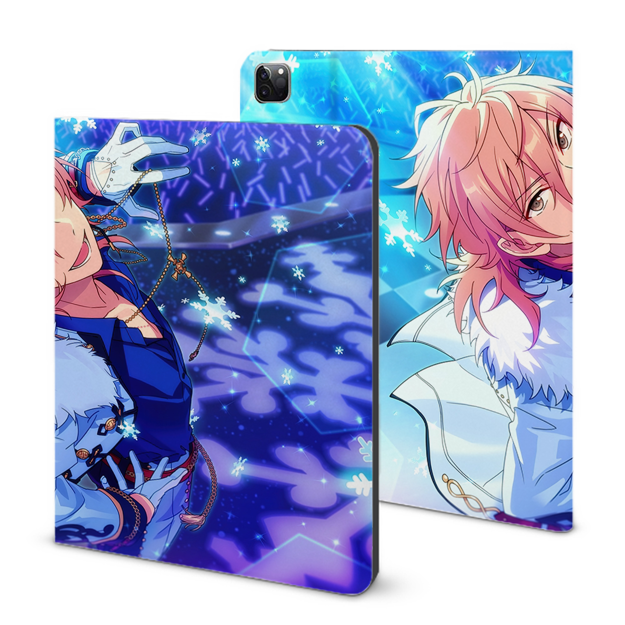 （画像用） あんさんぶるスターズ! Ensemble Stars IPad ケース ブック型 PUレザー TPU 耐衝撃 軽量 薄型 ペン収納なし 全面保護 IPad 各モデル対応